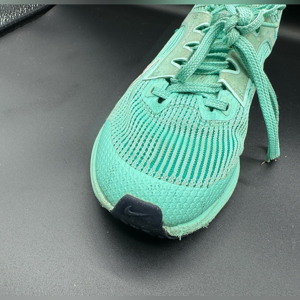 Nike Green and Black Athletic Shoes with Mesh Upper - Picture 9 of 15